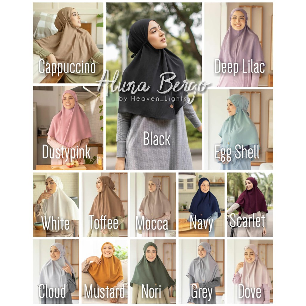 ALUNA BERGO NORI & WHITE BY HEAVEN LIGHTS