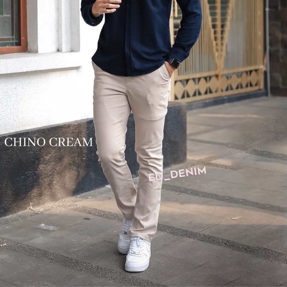 Celana Chino Original Premium Pria Slim Fit Stretch Casual Formal Chinos Premium