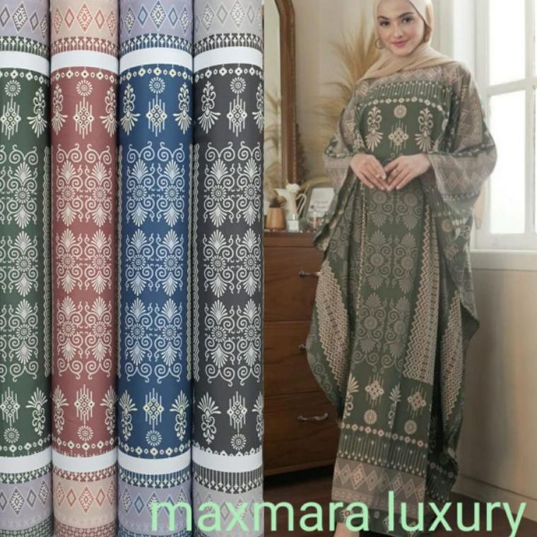 "Promo Hari Ini" Kain Gamis Bahan Maxmara Lux Motif Cecilia harga per 0.5meter