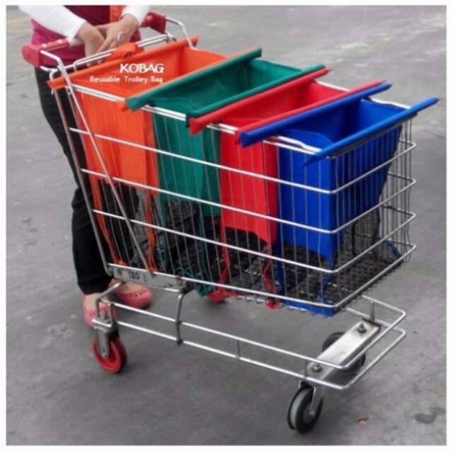 Trolley bag tas belanja lotte mart