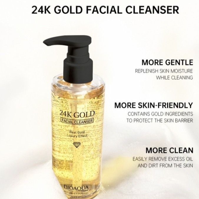 BPOM BIOAQUA 24K Gold Skin Brightening Serum Essence Cream /Facial Wash /Body Wash /Eye Cream /Facial Mask /Toner