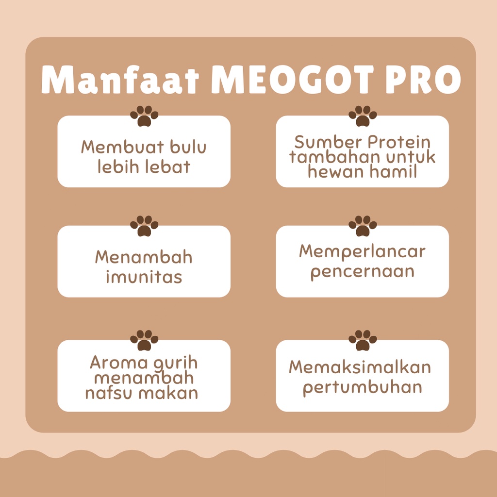 Meogot Pro 100gr Vitamin Penambah Imun Nafsu Makan Kucing dan Anjing Pelebat Bulu Suplemen Meogot Pro daily mixing food cats and dog by JOY CATHOUSE