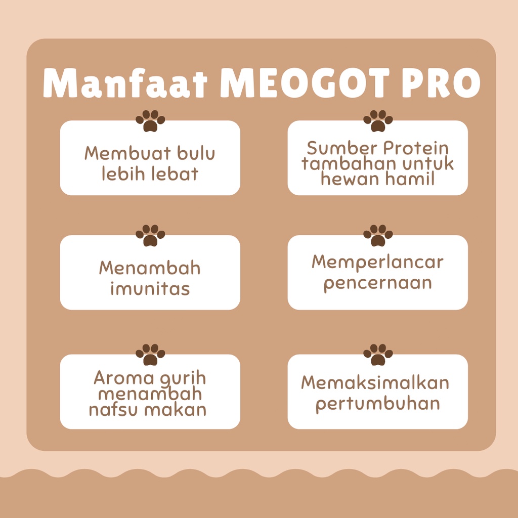 MEOGOT PRO 100gr Vitamin Penambah Imun Nafsu Makan Kucing dan Anjing Pelebat Bulu Suplemen Meogot Pro daily mixing food cats and dog by JOY CATHOUSE