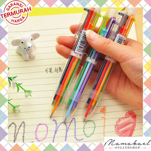 

Pulpen 6 Warna Lucu Cute Import MK108