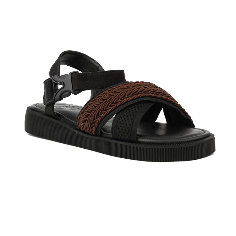 Lexa Black | Sandal Slide Platform Simpel Wanita Cewek Women Sandals Footwear Ori | FORIND Favshoes