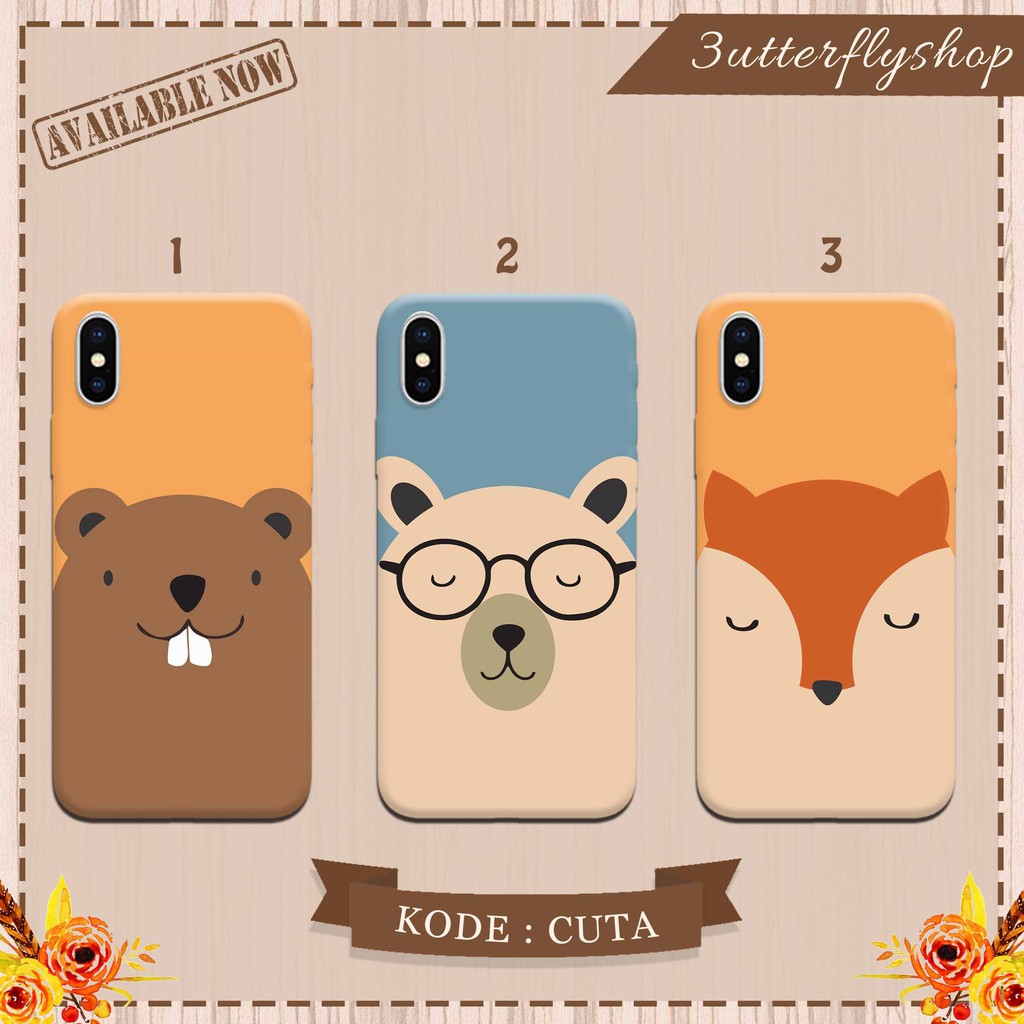 Cute Animal casing case HP xiaomi samsung iphone oppo vivo realme redmi meizu