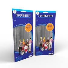 MASKER SKRINEER EARLOOP ABU GREY 5pcs/pack