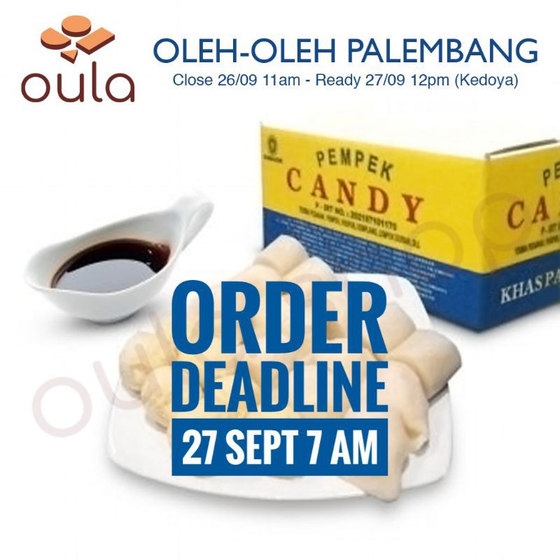 Pempek Candy Tekwan Kerupuk oleh asli Palembang 27 Sept Paket 500g