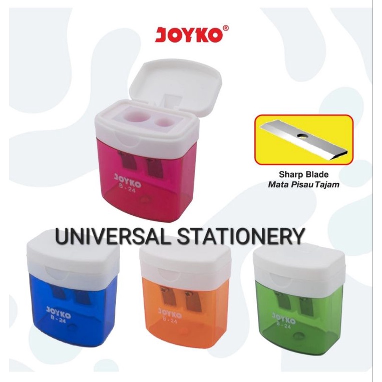 

(1 Pcs) Rautan Joyko B-24 / Serutan Joyko Kecil / Rautan joyko 2 lubang / Rautan Pensil Kecil