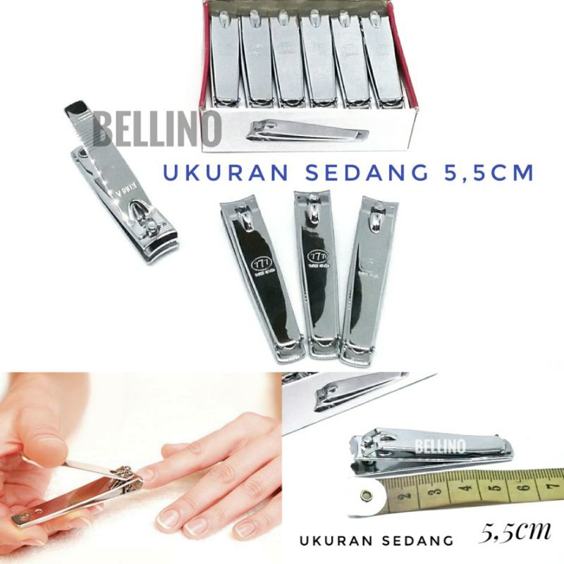 Gunting Kuku 777 Ukuran Sedang 5,5cm Bahan Stainless Steel / Capit Kuku 777 Three Seven Ori Murah