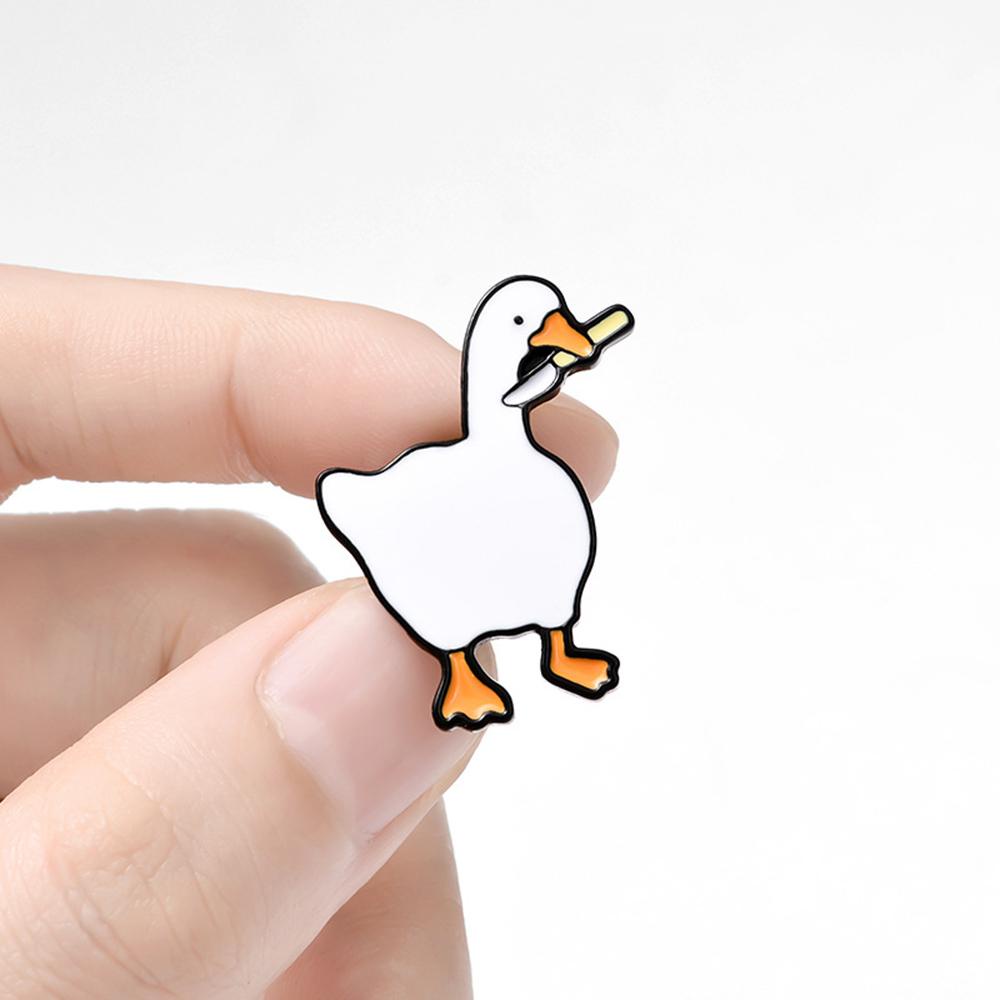 Needway Enamel Pin Lucu 1pc Hadiah Untuk Teman Anak Fashion Perhiasan Ransel Lencana Hewan Lucu Kerah Pin