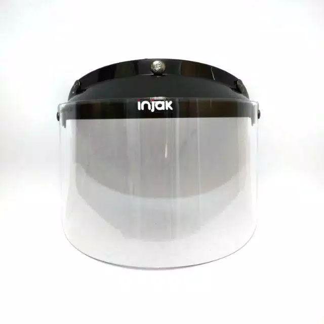 KACA DATAR HELM CARGLOSS RETRO // KACA  FLAT HELM BOGO-Putih