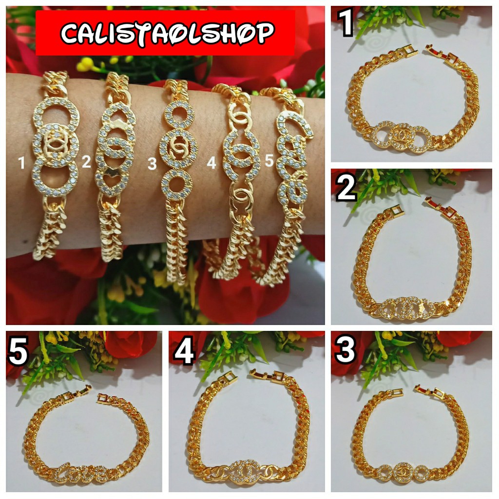 Gelang Rantai Dewasa Permata mewah cantik  (COD)