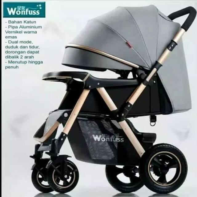 Kereta Bayi dorong Stroller Bayi Original Wonfus Stroler Baby Alat Bantu Bawa Bayi New Dorongan Anak-1