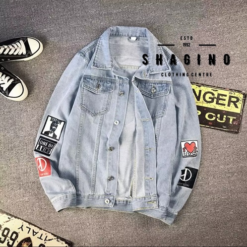 Shagino | Jaket Pria Terbaru / Jaket Jeans Pria / Jaket Jeans Pria Gaya Korea / Jaket Jeans Korea St