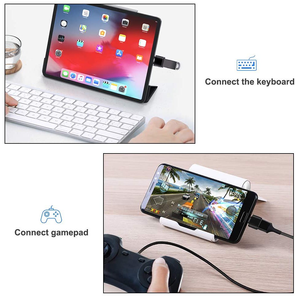 【100% ORI】Adapter OTG USB3.1 Tipe-C Male Ke USB Female Untuk OnePlus 3T / MacBook