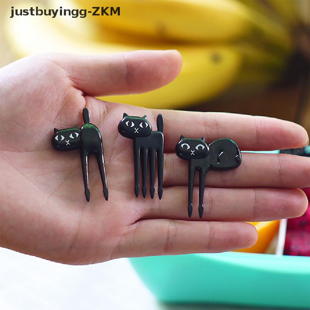 [justbuyingg] Mini Kids Animal Farm Fruit Fork Cartoon Snack Cake Dessert Food Fruit Toothpick [zkm]