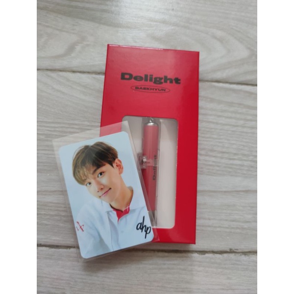EXO Baekhyun BBH Delight projection keyring prokey set official merch photocard pc