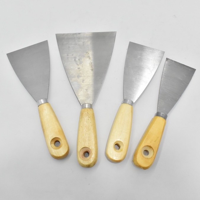 KAPE / SCRAPER / KAPI / PISAU DEMPUL PENGEROK CAT SCRAPPER / KAPE PLAT GAGANG KAYU / KAPI CAT GAGANG KAYU / KAPE GAGANG KAYU