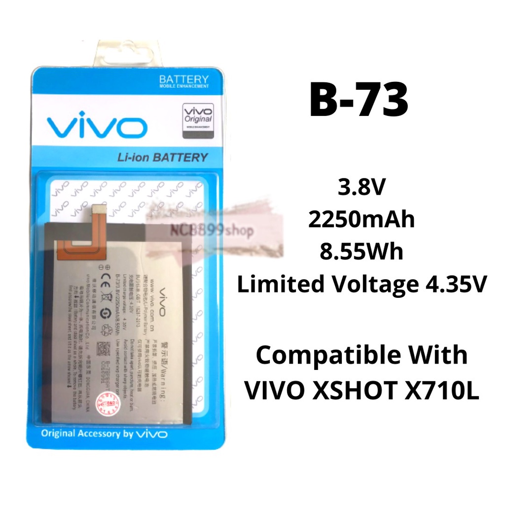 (NC) Batre Baterai Battery Original Vivo B-73 / X5 / X5L / X5S / Y5L / Y5