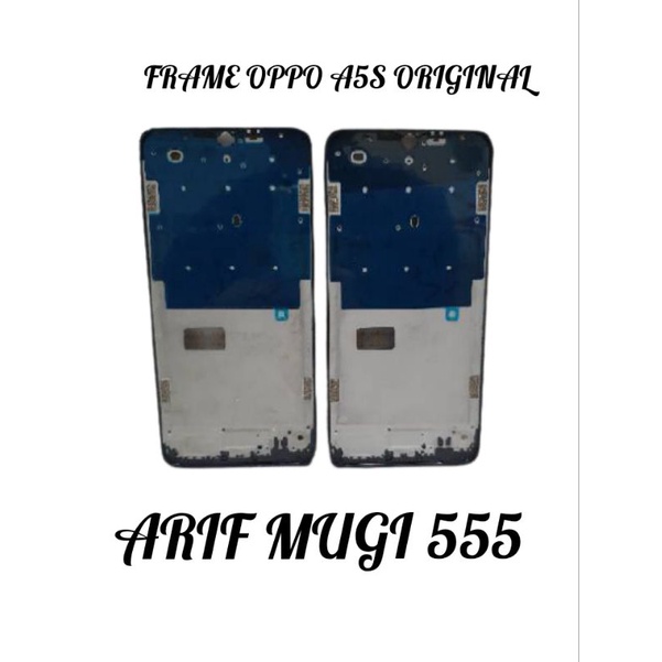 FRAME TULANG TENGAH TATAKAN DUDUKAN LCD BEZZEL BAZEL OPPO A5S AX5S ORIGINAL