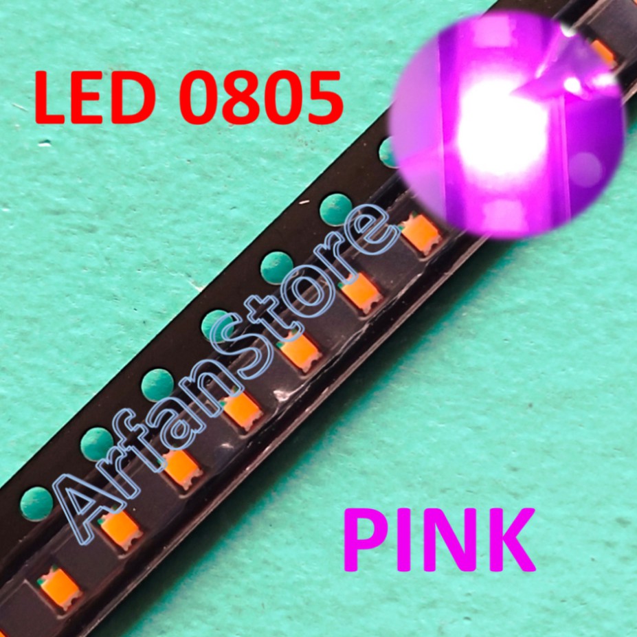 SMD LED 0805 Pink SMT Chip Ultra Bright Merah Muda PER 20PCS