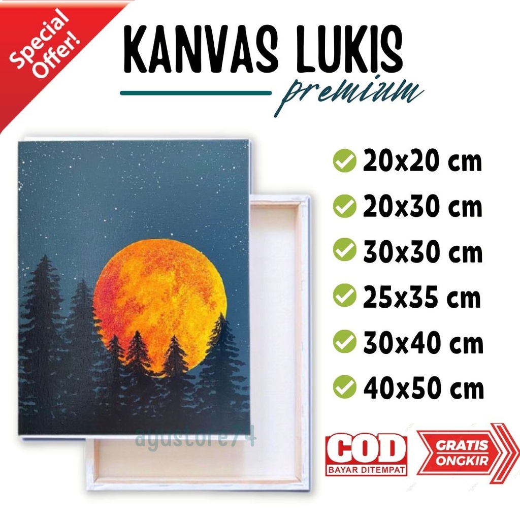 

jual kanvas lukis online / kanvas lukis free masker / harga kanvas lukis cirebon / KANVAS LUKIS POLOS