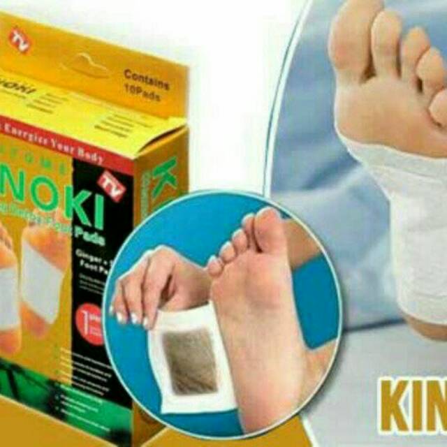 Kinoki Gold Detox Foot Pads Koyo Penyerap Racun Hrg per box isi 10pcs