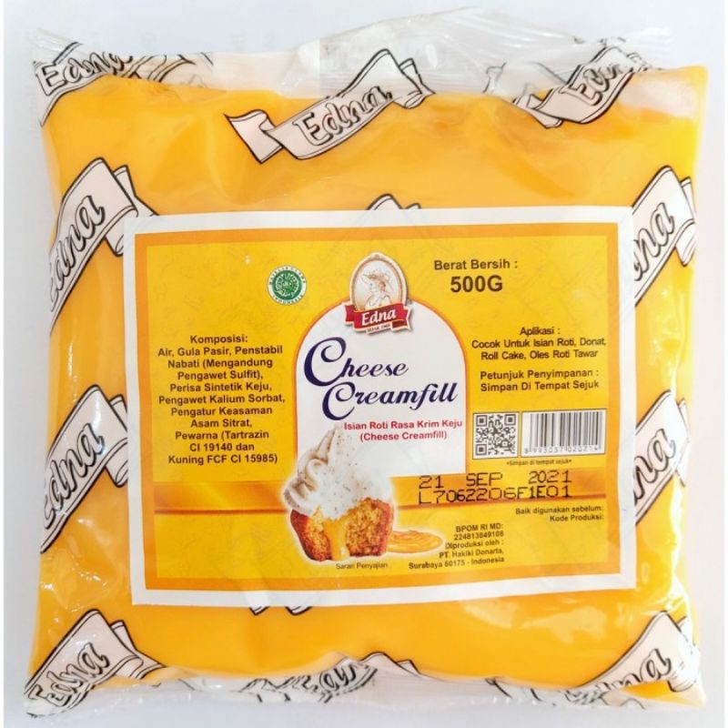 

Cheese Creamfill EDNA Filling 500 gr gram