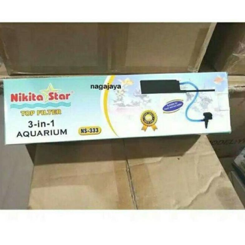 Nikita Star Ns 333 Ns333 Ns-333 Top Filter Atas 3 In 1 Aquarium