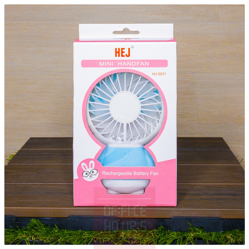 Kipas Angin Portable Unik Lucu Mini Fan dengan Lampu LED berwarna