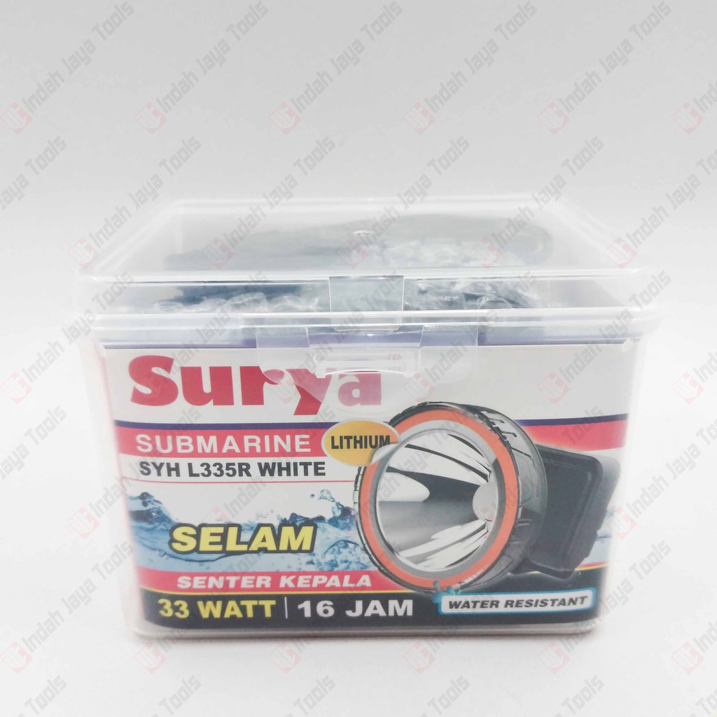 SURYA SYH L335R Senter Kepala Selam  LED 33 W Head Lamp Lampu Diving