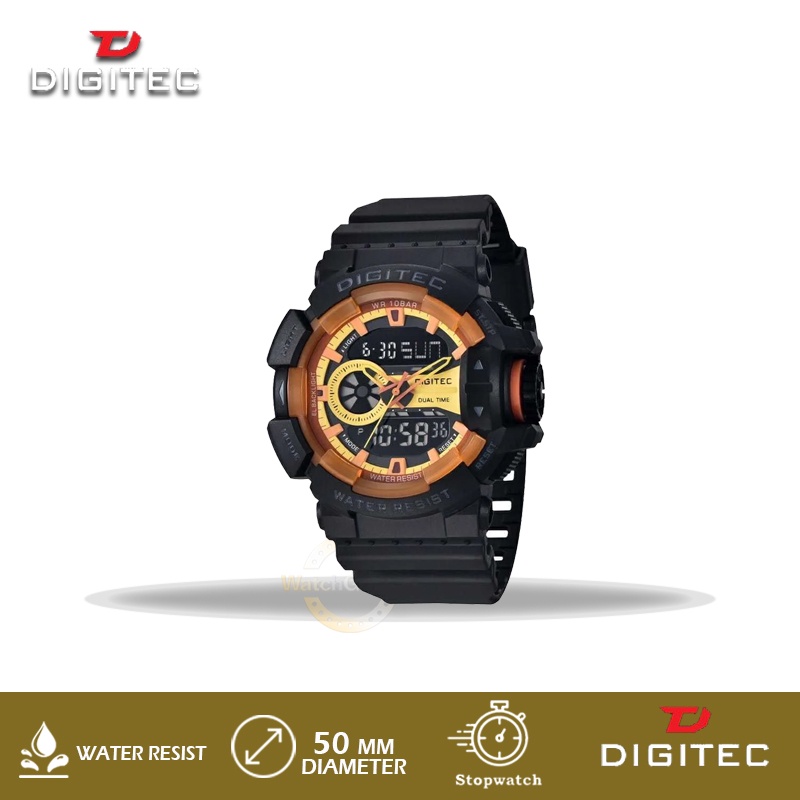 Jam Tangan Pria Digitec Rubber DA-2080T DA2080T BK-2B