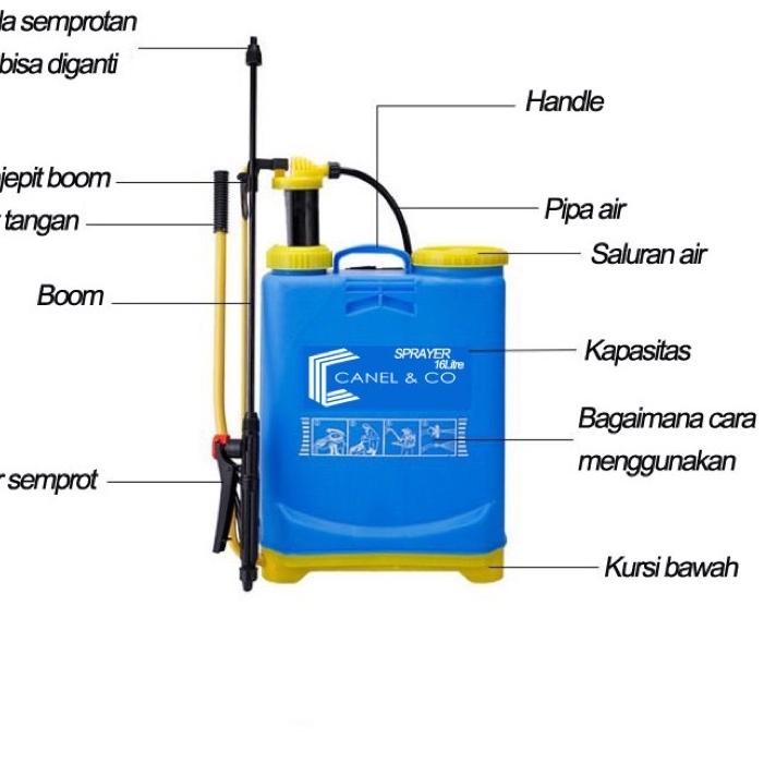 Miliki Tangki Sprayer Manual 16 Liter Alat Semprot Hama Padi