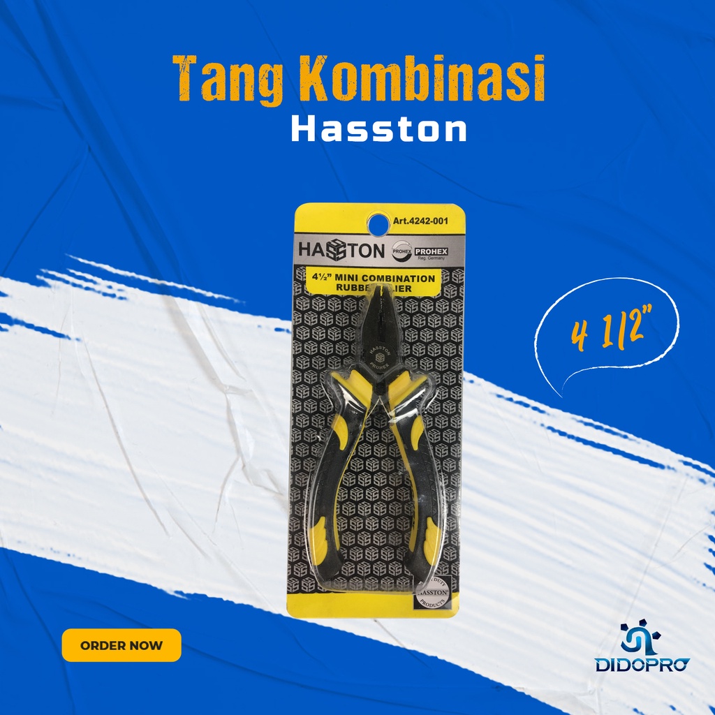 HASSTON PROHEX 4242-001 Tang Kombinasi Mini 4.5 Inch - Combination Pliers