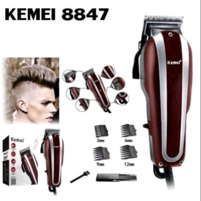 CUKURAN RAMBUT ORIGINAL KEMEI KM 8847 HAIR CLIPPER