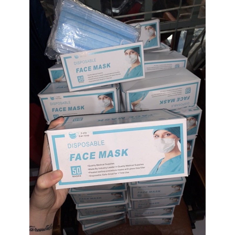 Termurah Masker With Box Kardus 3ply Isi 50 Pcs 3 Lapis Ada Izin Kemenkes kN3YkKxubV15Y3p