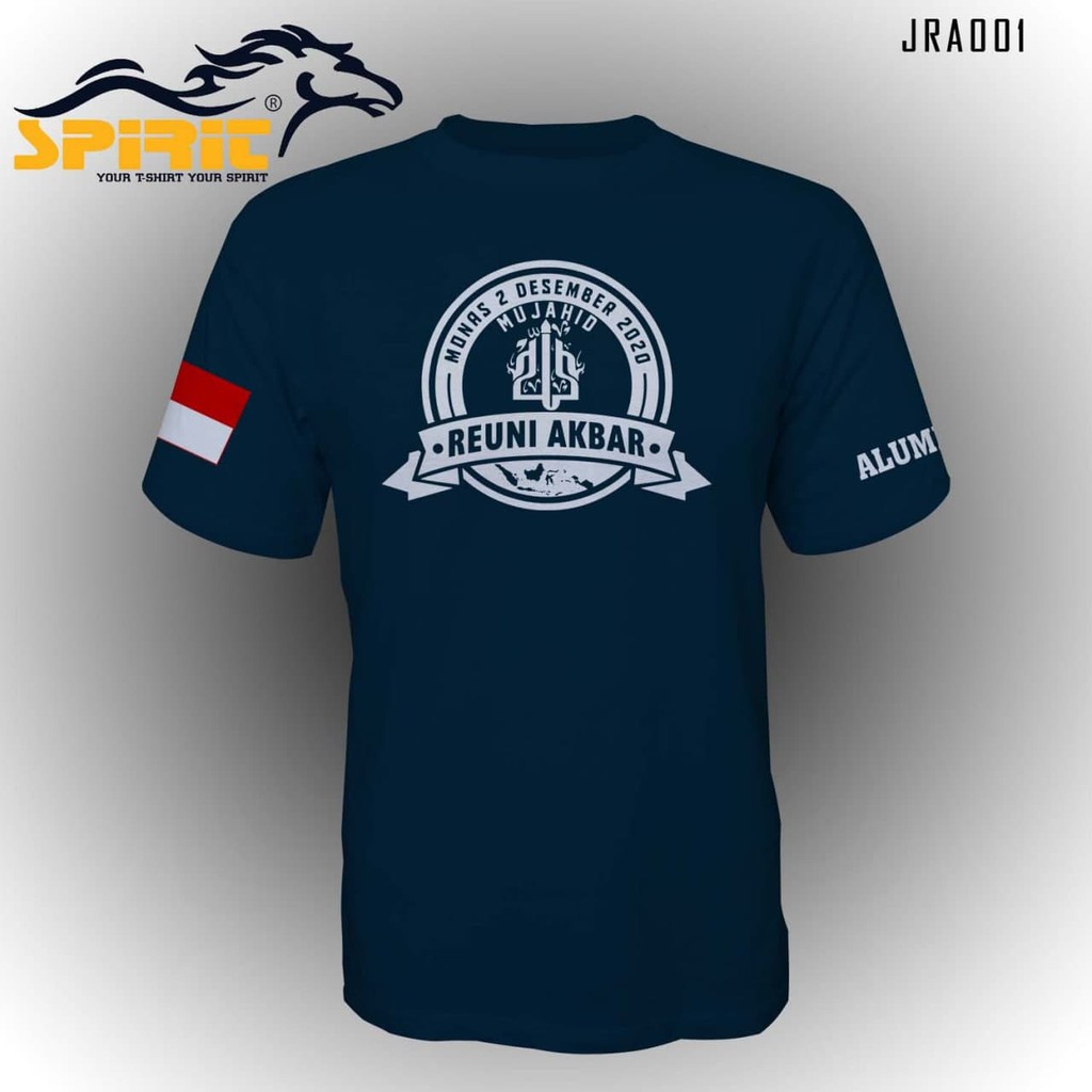 Kaos Reuni Akbar 212 Baju Kaos Islam T-Shirt Reuni Akbar Alumni 212 2020 PENDEK  Cotton combed