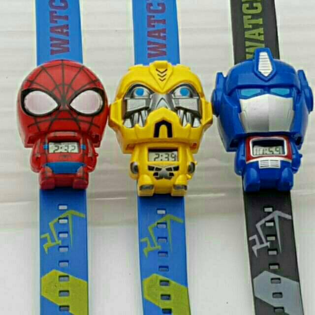 (Dikirim Dari Jakarta) Jam Tangan Anak Digital Character Multifunction Rubber