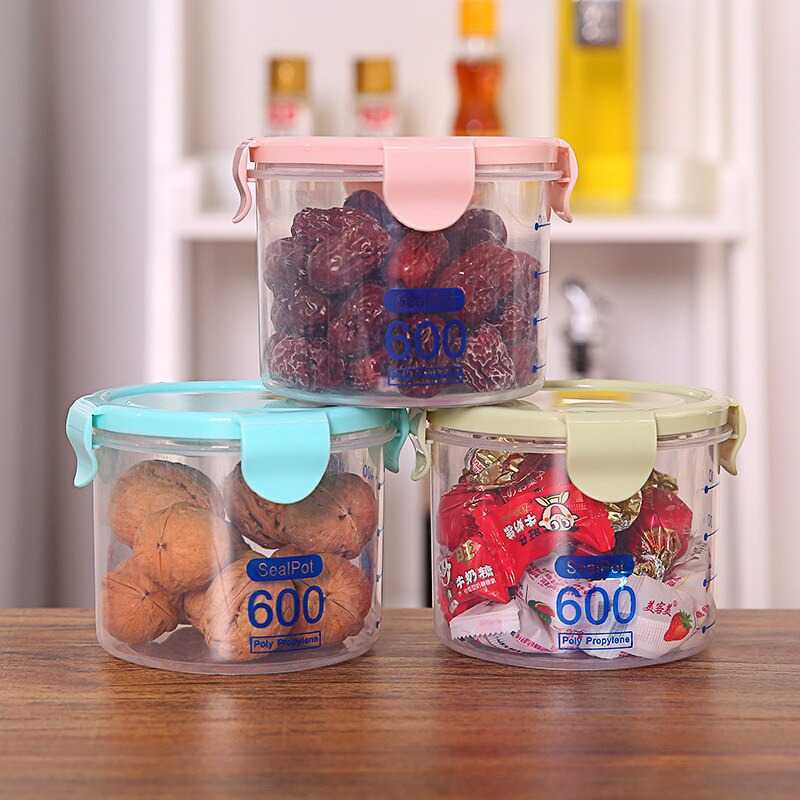 GSPRO2 Toples Wadah Penyimpanan Makanan Food Storage Minimalis Kaca Plastik MGSPRO2