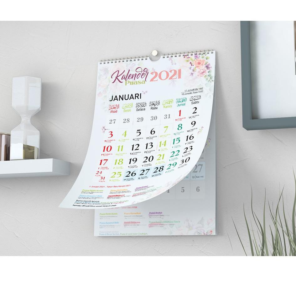 

Bestseller 9J009 2021 Kalender Puasa, Kalender Dinding SPIRAL dan KLEM BESI Masehi Hijriyah ukuran A