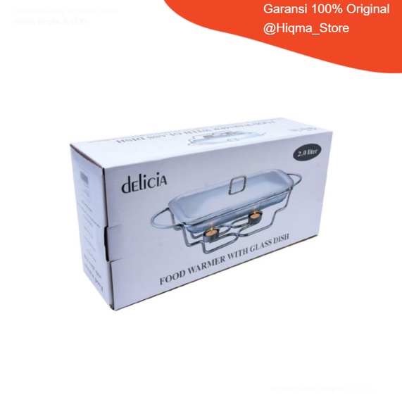 Delicia Penghangat makanan/food warmer Square