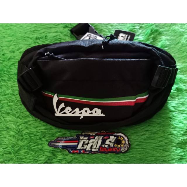 waitsbag vespa option merch - tas slempang vespa - waistbag vespa