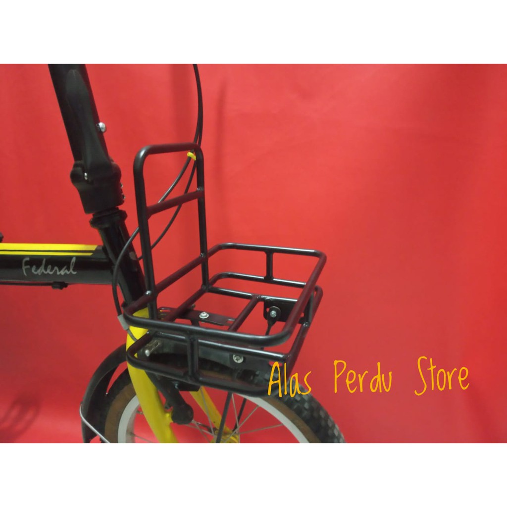 KERANJANG SEPEDA LIPAT / MINION  - PANNIER SEPEDA LIPAT - FRONT RACK SEPEDA LIPAT