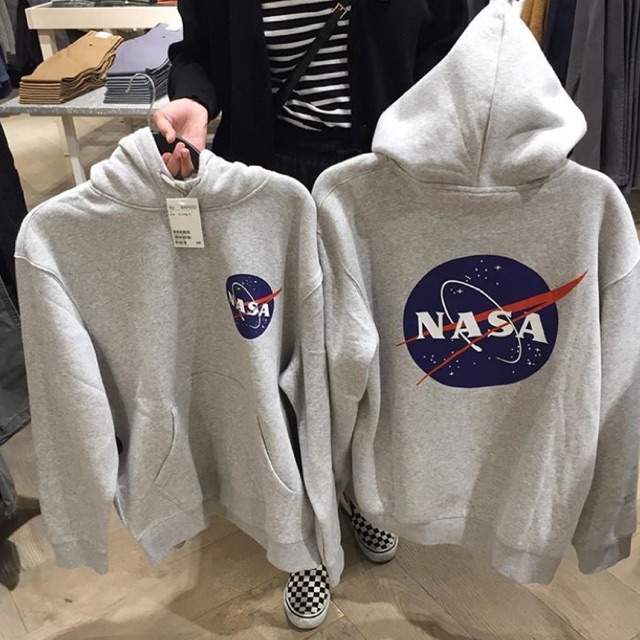 [Jastip h&m] Hoodie Nasa Cowok Cewek HnM