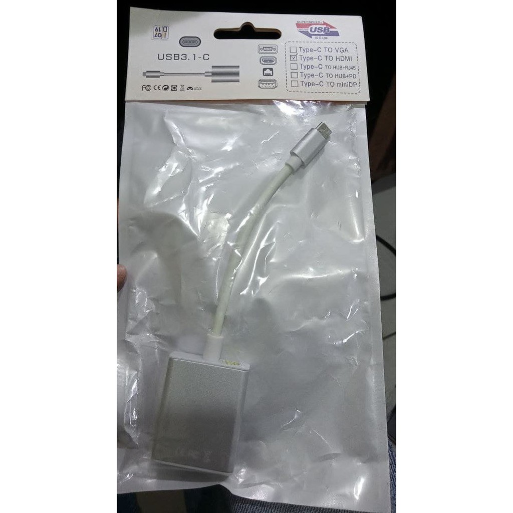 Converter USB Type C To HDMI (USB Input, HDMI Output)