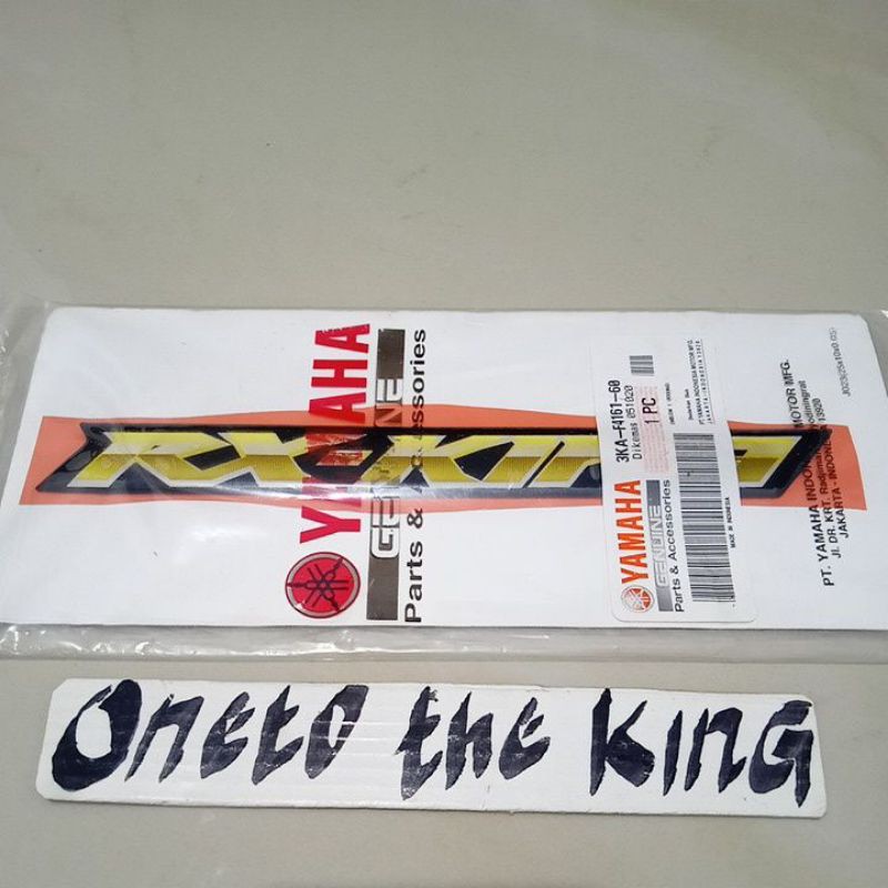 Emblem Logo RX king Rxking new peredam robot 2007 2008 Original Yamaha
