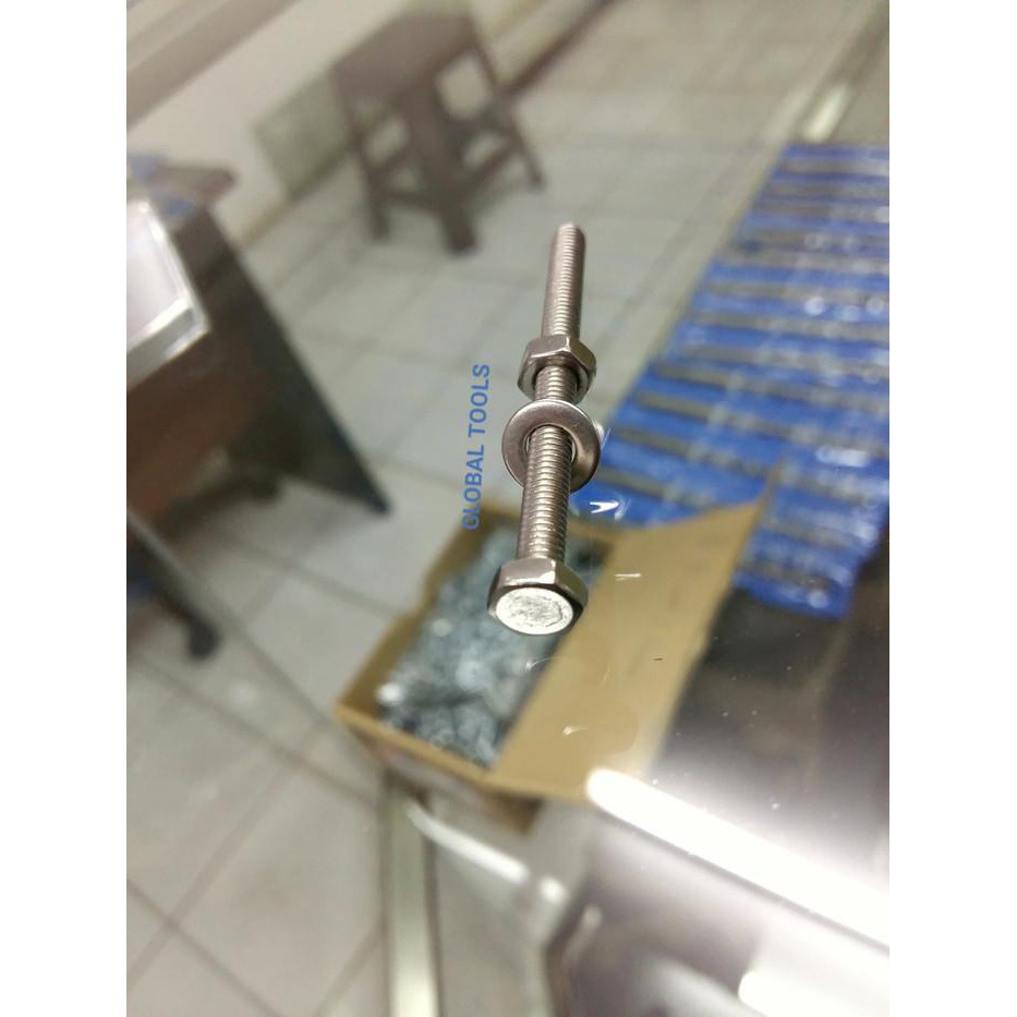 BIGSALE  Baut mur Ss m4 x 20 baut stainless 304 baut 4x2 baut 4x20 baut kunci 7 Tools Baut