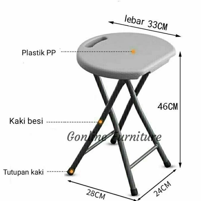 Jual Bangku Lipat Bangku Plastik Portable Kursi Makan Kursi Bakso