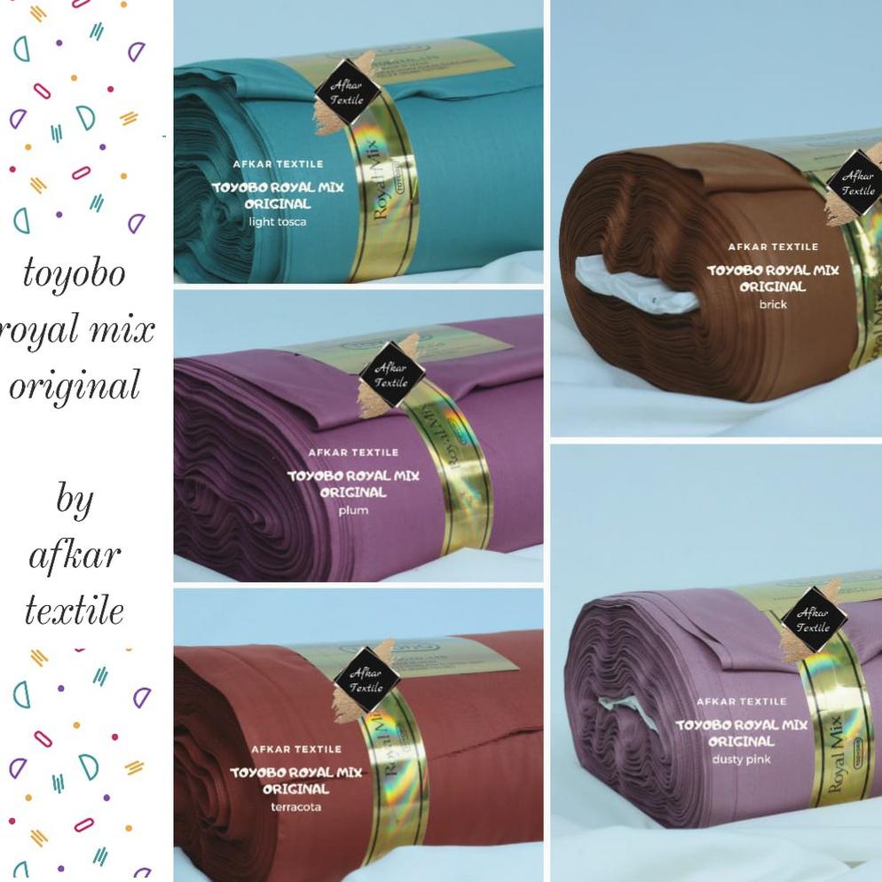 [TERMURAH] KAIN KATUN TOYOBO ROYAL MIX / Royalmix Premium Import / 100% Original Toyobo / Tidak KW